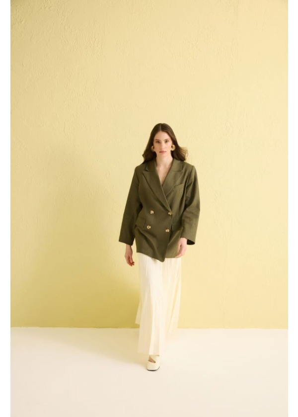 Kahma Keten Pantolonlu Takım 25y25154