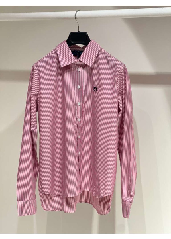 CAMPİONE GÖMLEK DİK ÇİZGİLİ DESEN KIRMIZI-BEYAZ 