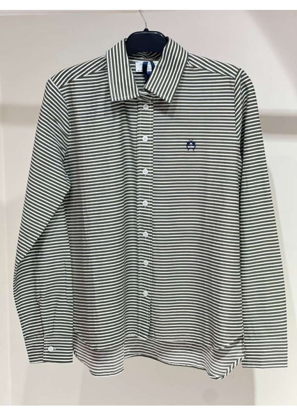 CAMPİONE İNCE HAKİ ÇİZGİLİ GÖMLEK